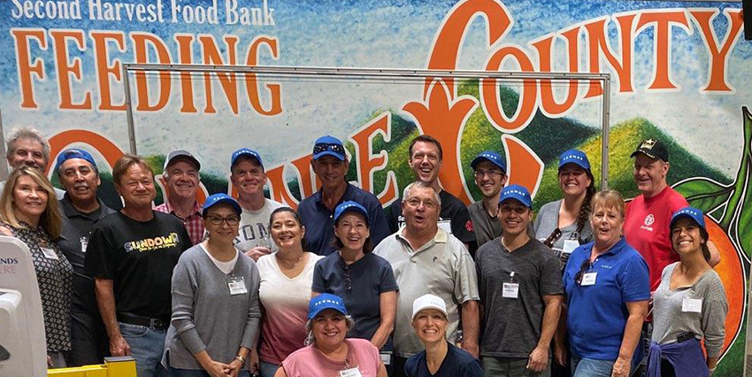 Orange County staff at Second Harvest Food Bank