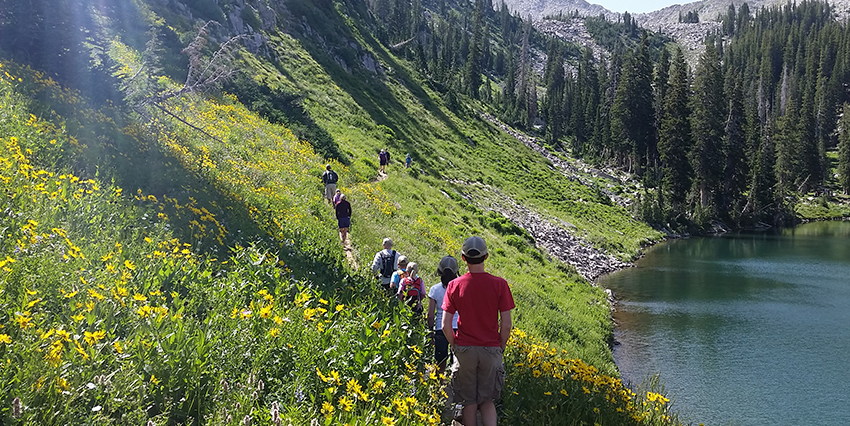 Salt Lake City staff hiking
